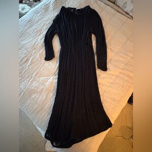 Unique and Elegant Zara Black Knit Dress